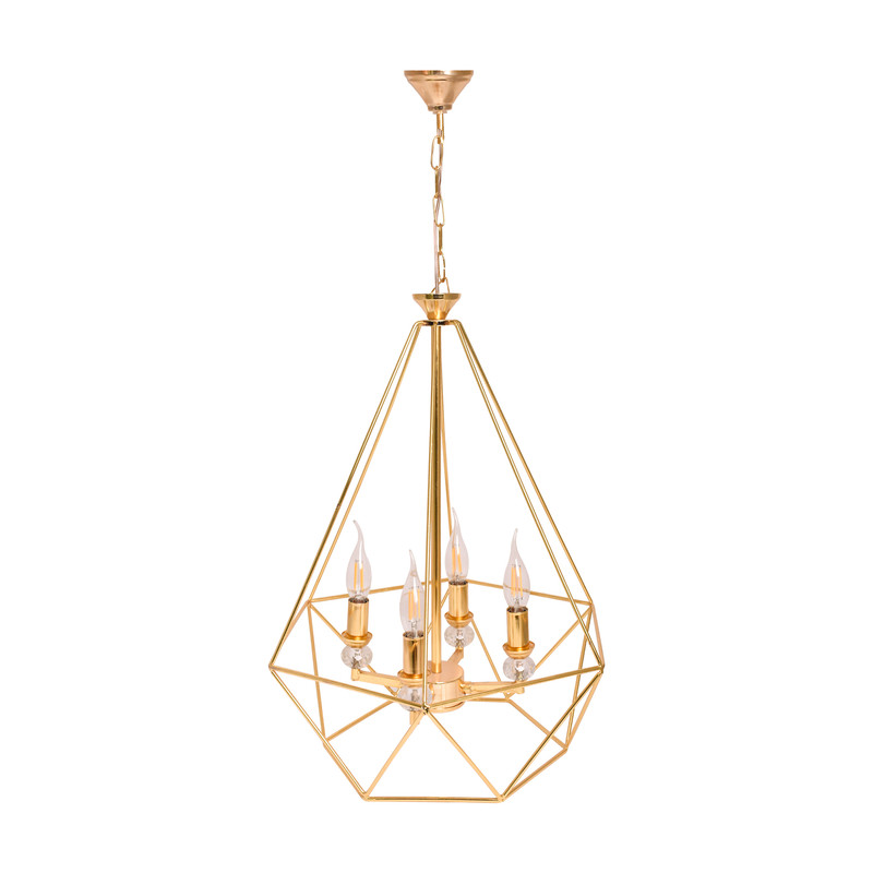 لوستر  4 شعله مدل الماس