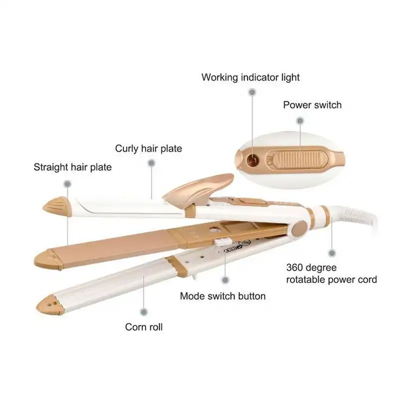 اتو و حالت دهنده مو کیمی مدل KM-1213