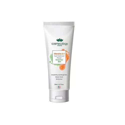 کرم مرطوب کننده پا کاسمکولوژی مدل green tea-mint حجم 75 میلی لیتر