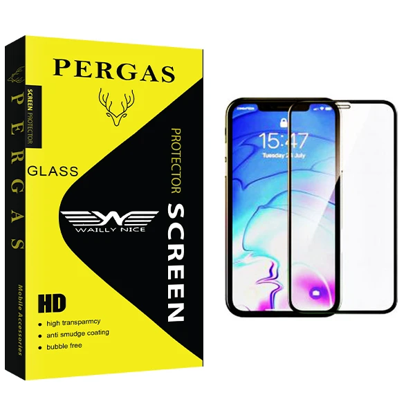 محافظ صفحه نمایش وایلی نایس مدل Pergas Glass مناسب برای گوشی موبایل اپل iphone 12