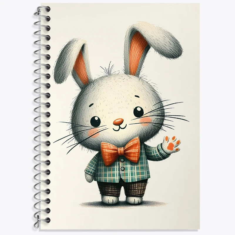 دفتر نت موسیقی 50 برگ خندالو طرح خرگوش کیوت کد N5377