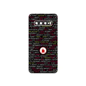 MAHOOT Programming 1 Cover Sticker for Samsung Galaxy S10