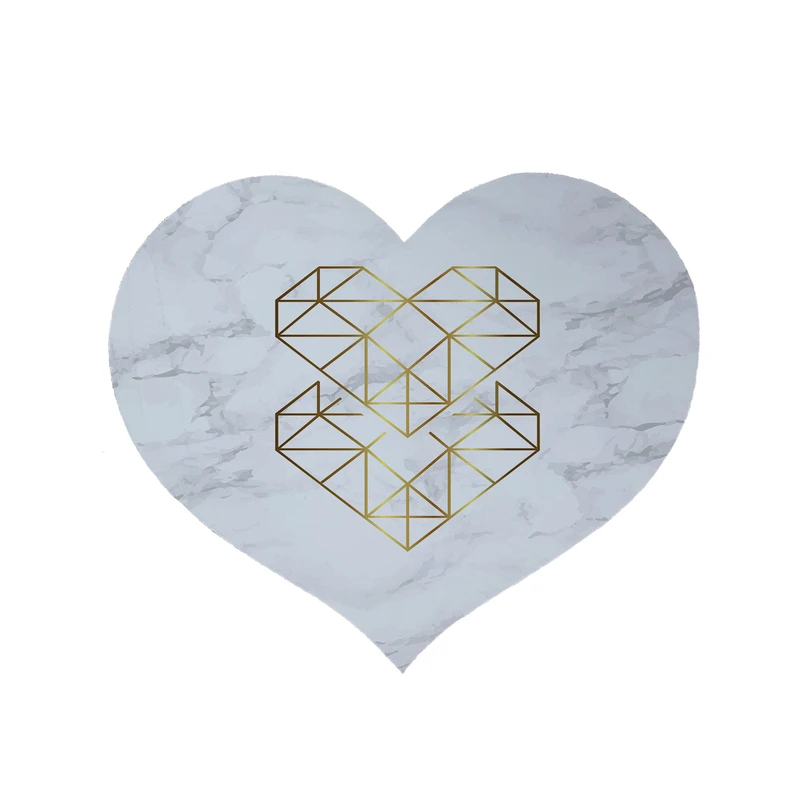 پادری مدل قلب طرح قلب کد 8587 سایز 90 × 90 سانتی متر