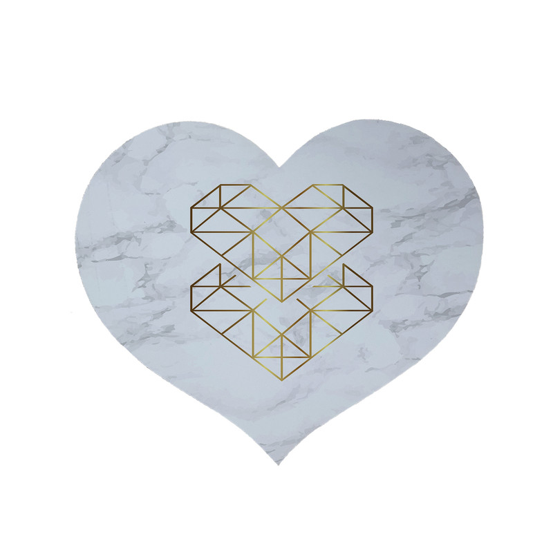 پادری مدل قلب طرح قلب کد 8587 سایز 90 × 90 سانتی متر