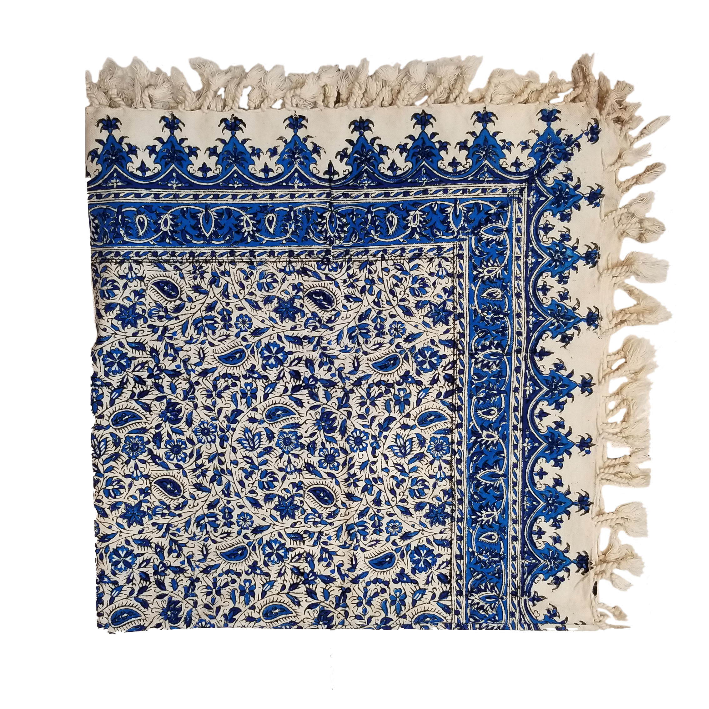 رومیزی قلمکار مدل گل ریز