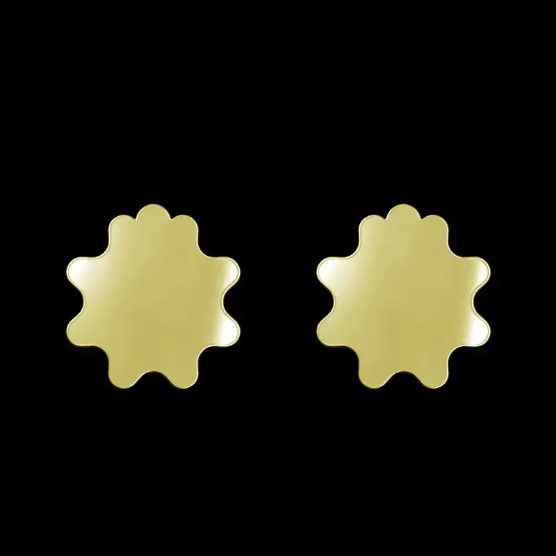 گوشواره طلا 18 عیار زنانه مدوپد مدل ستاره کد GA1-15518