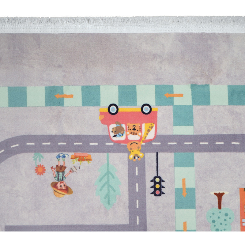 فرش ماشینی محتشم طرح کودک مدل شهروندان کوچک کد 101270
