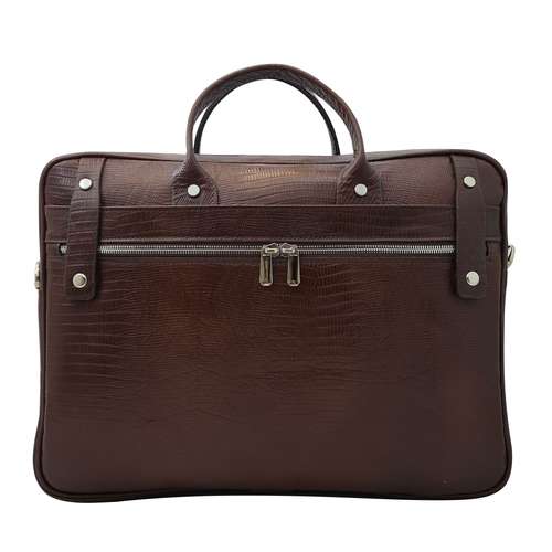 کیف لپ تاپ مدل آفاق چرم طبیعی کد A_220 مناسب برای لپ تاپ 13 تا 15 اینچی