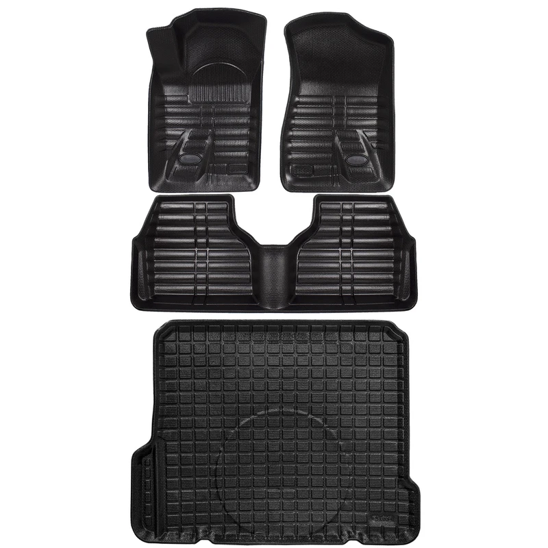 کفپوش سه بعدی خودرو بابل کارپت مدل اکونومی مناسب برای دنا به همراه کفپوش صندوق