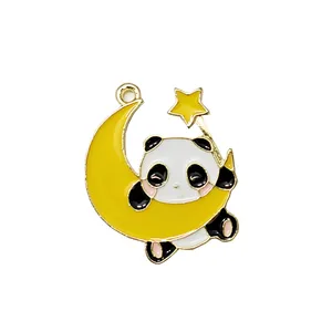  آویز گردنبند دخترانه مدل پاندا و ماه کد 1-72