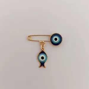سنجاق سینه دخترانه مدل چشم نظر کد G1097