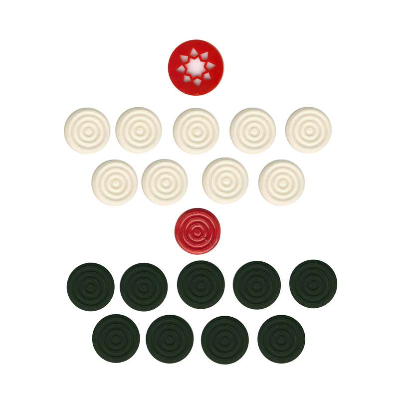 بازی فکری مدل مهره کاروم کد 903 مجموعه 20 عددی