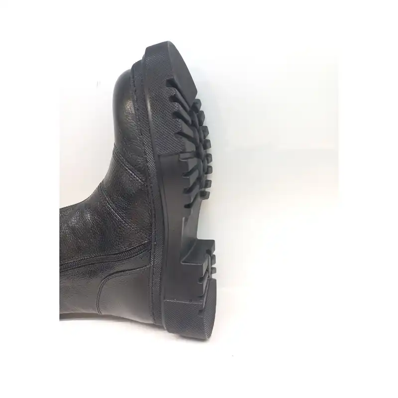 نیم بوت زنانه سرزمین چرم کد 145332 رنگ مشکی