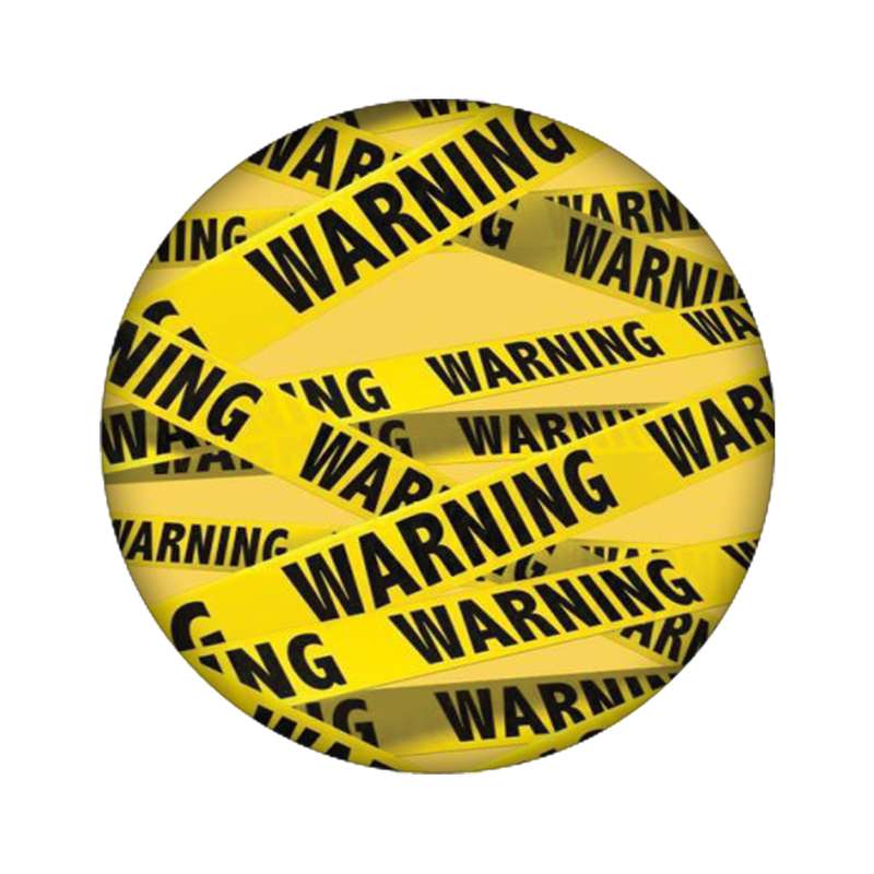 استیکر تزئینی موبایل مدل WARNING کد 3448