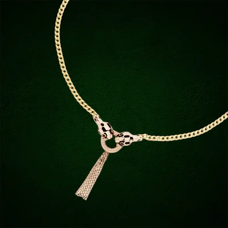 گردنبند طلا 18 عیار زنانه مدل DNTC11-31d طرح مار