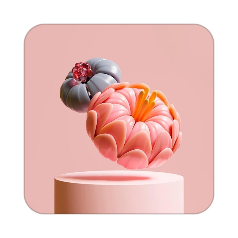 زیر لیوانی کاکتی طرح گل مدل mp15972