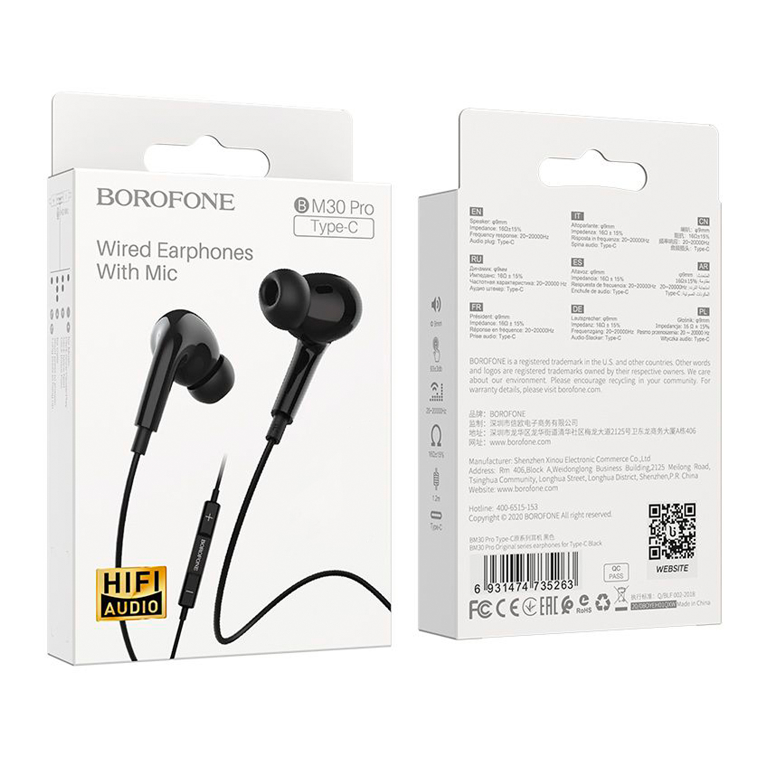 هندزفری بروفون مدل BM30 PRO LIGHTNING