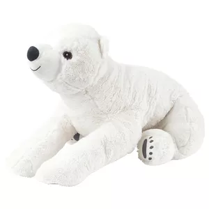 عروسک طرح خرس قطبی مدل Snutting Lying Polar Bear کد SZ10/639 طول 78 سانتی‌متر