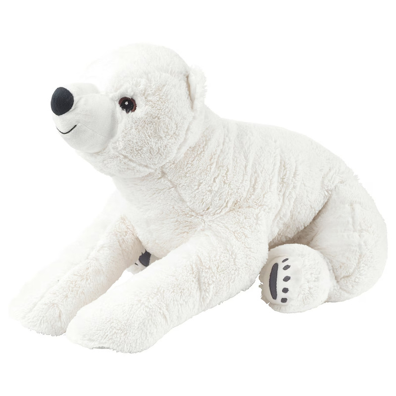 عروسک طرح خرس قطبی مدل Snutting Lying Polar Bear کد SZ10/639 طول 78 سانتی متر