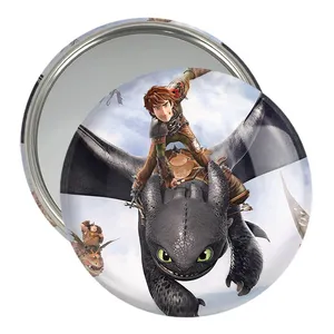 آینه جیبی خندالو مدل اژدها سواران DreamWorks Dragons  کد 13755