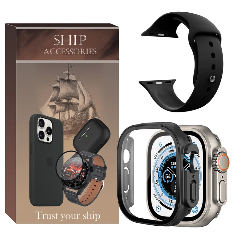 بند شیپ مدل Soft-Guard-SH مناسب برای اپل واچ Ultra / Ultra 2 49mm به همراه کاور