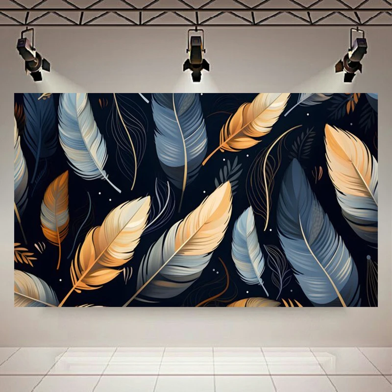 پوستر دیواری طرح انتزاعی مدل پر های رها کد AR304503