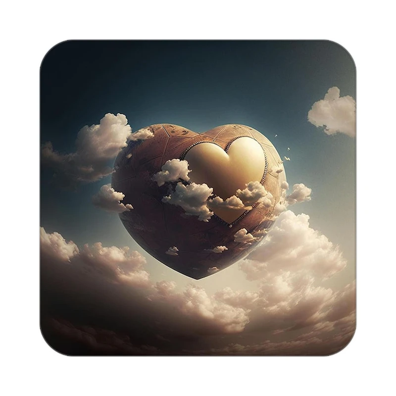 زیر لیوانی کاکتی مدل عاشقانه کد mp10666