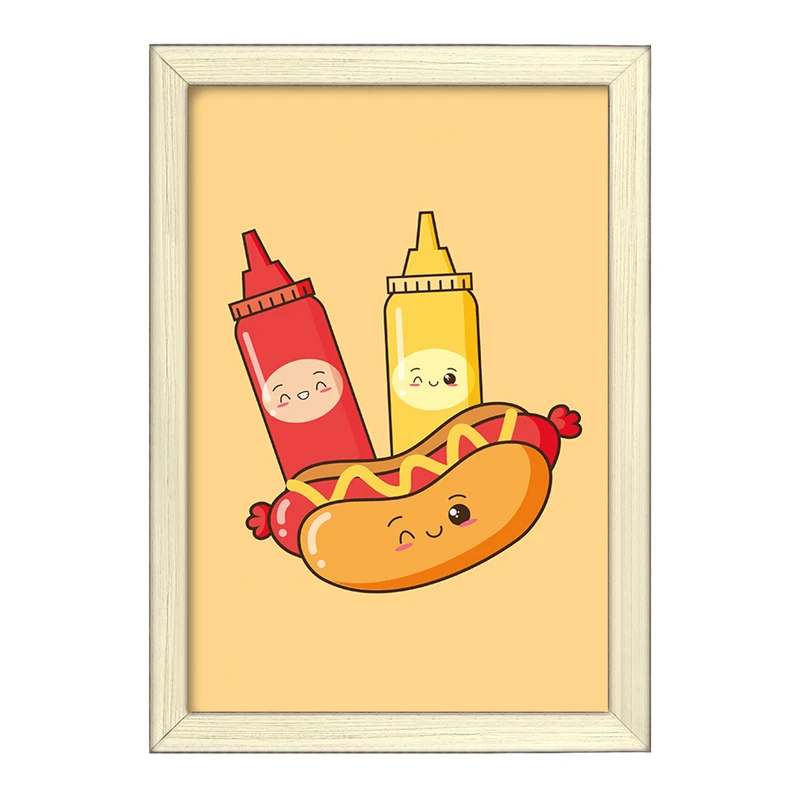 تابلو خندالو طرح فست فود (Fast Food) کد 36567