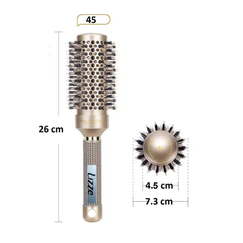 برس مو  مدل سرگرد نانو سر سرامیکی کد S-45