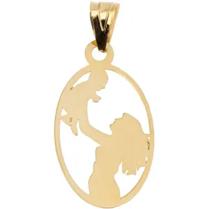 آویز گردنبند طلا 18 عیار زنانه الن نار مدل ELN0628