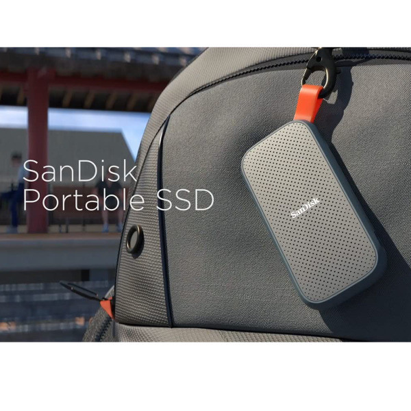 اس اس دی اکسترنال سن دیسک مدل PORTABLE E30 ظرفیت 1 ترابایت رابط USB 3.2 Gen2