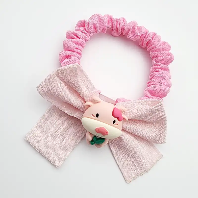 کش مو دخترانه مدل پاپیون و خوک کد KSH754-6