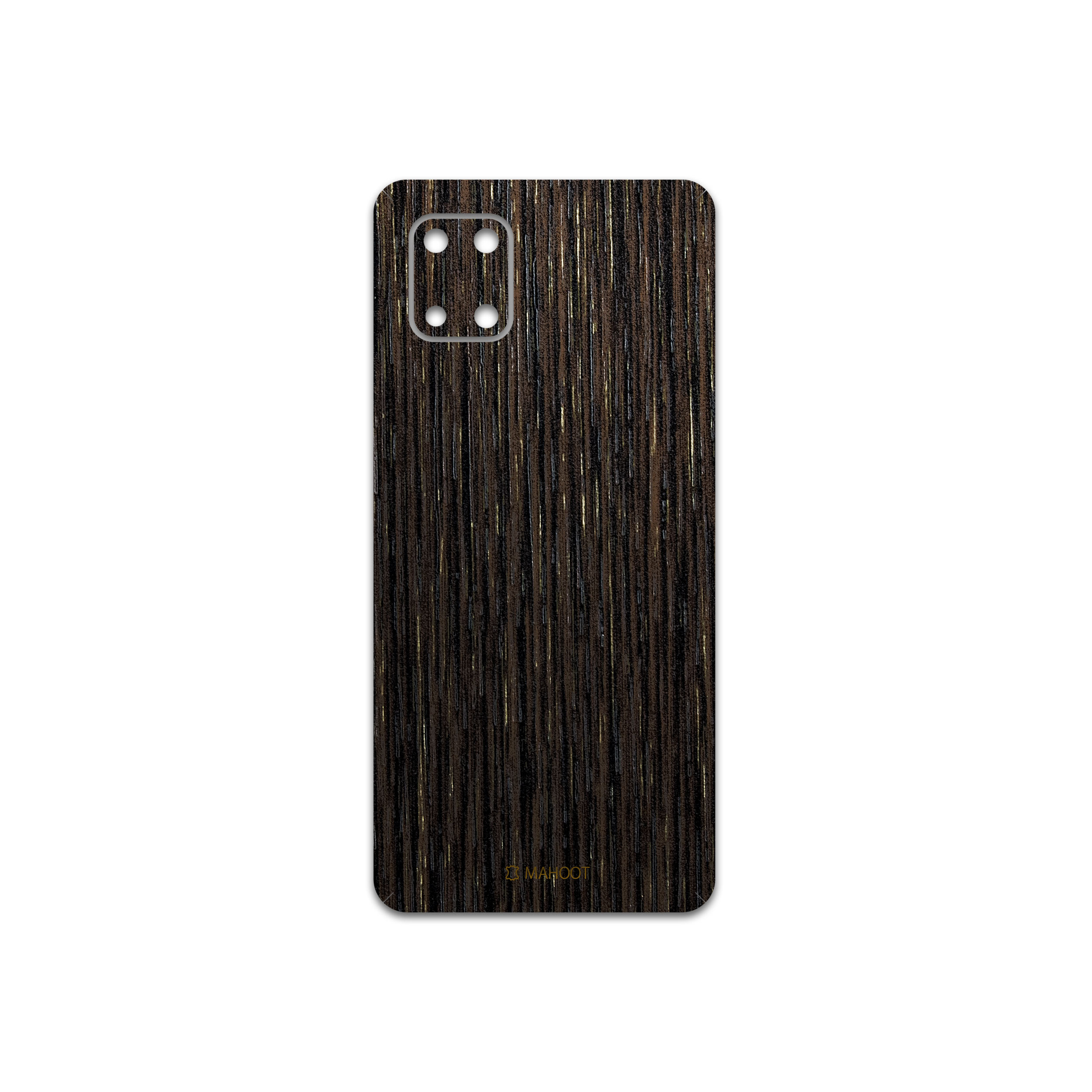 برچسب پوششی ماهوت مدل Dark-Gold-Stripes-Wood مناسب برای گوشی موبایل سامسونگ Galaxy Note10 Lite