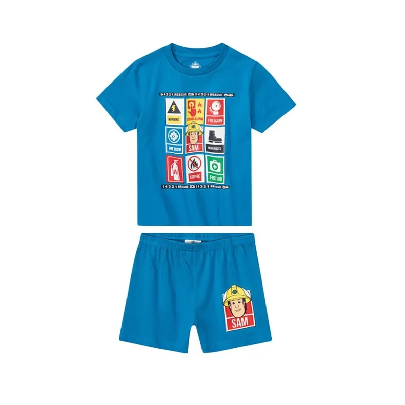 ست تی شرت و شلوارک پسرانه فایرمن سم مدل SAM 371169