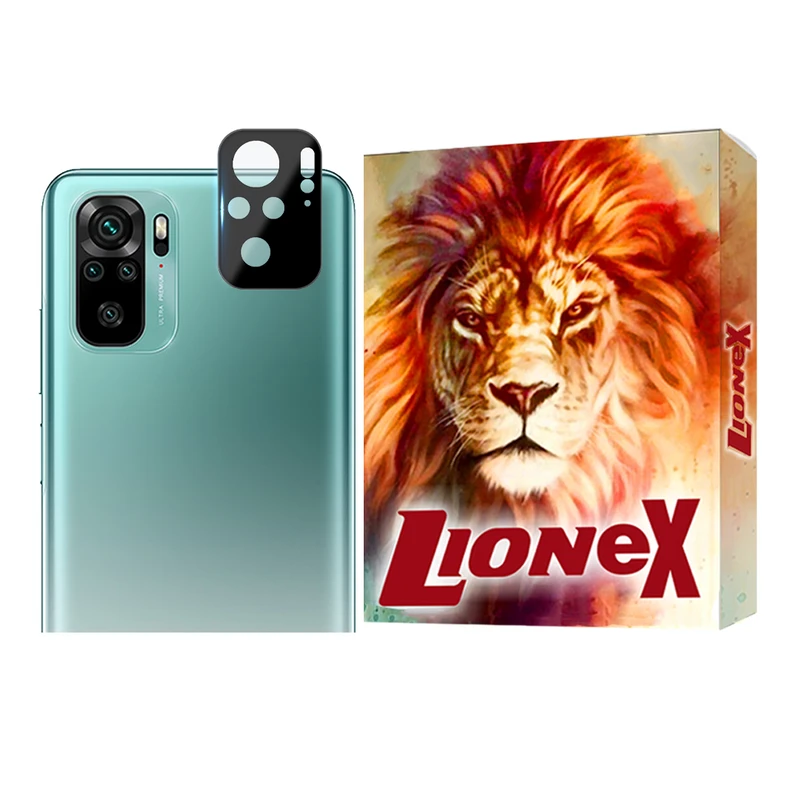 محافظ لنز دوربین  لایونکس مدل FULLENSLمناسب برای گوشی موبایل شیائومی Redmi Note 10 4G / Redmi Note 10S / Redmi Note 11 SE India / Poco M5s