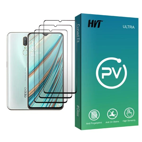 محافظ صفحه نمایش اچ وی تی مدل PV Glass MIX003 مناسب برای گوشی موبایل اوپو A9x بسته سه عددی