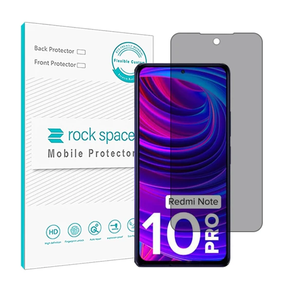 محافظ صفحه نمایش حریم شخصی راک اسپیس مدل HyPRV مناسب برای گوشی موبایل شیائومی Redmi Note 10 Pro(India)