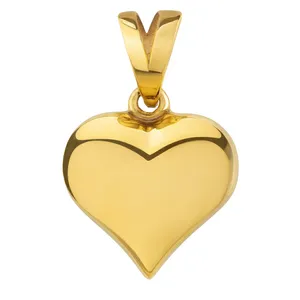 آویز گردنبند طلا 18 عیار زنانه مدوپد طرح قلب دامله