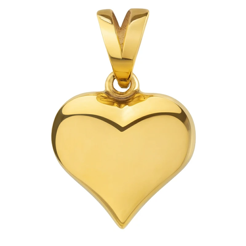 عکس شماره 2 : آویز گردنبند طلا 18 عیار زنانه مدوپد طرح قلب دامله