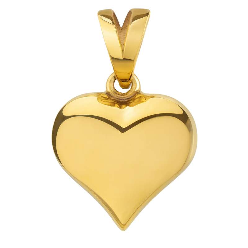 آویز گردنبند طلا 18 عیار زنانه مدوپد طرح قلب دامله