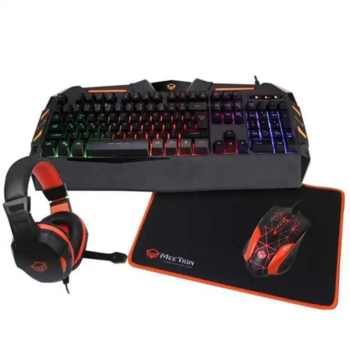 کیبورد میشن مدل C500-B به همراه هدست و ماوس و ماوس پد