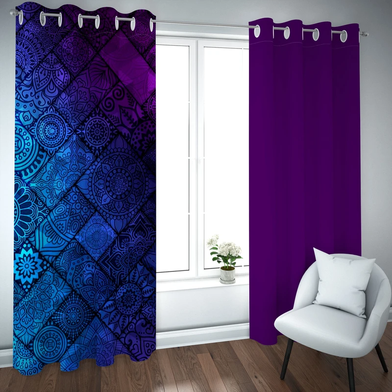 پرده مدل چاپی هازان سایز 300×150 سانتی متر 