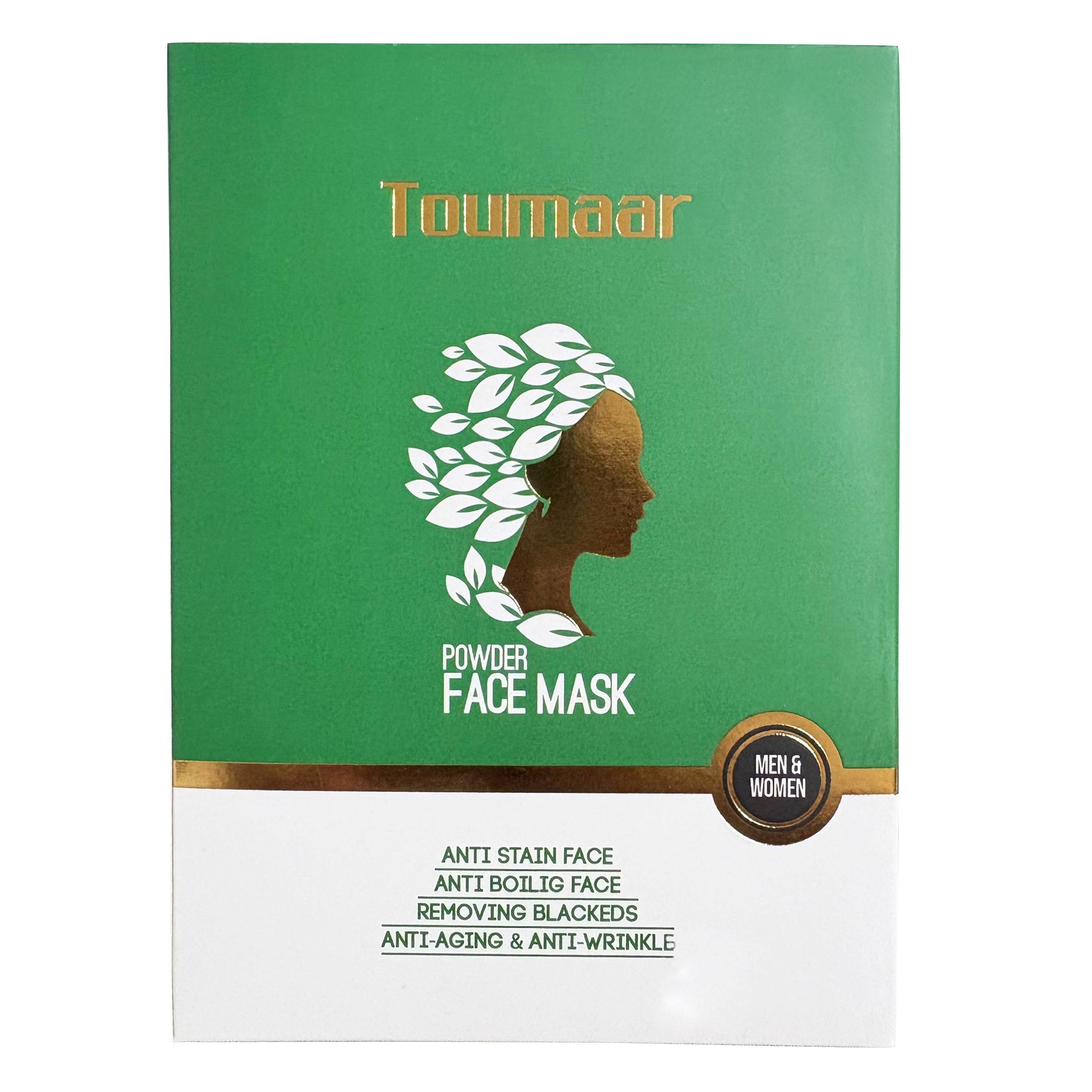 ماسک صورت طومار مدل پودری گیاهی مناسب برای انواع پوست وزن 50 گرم
