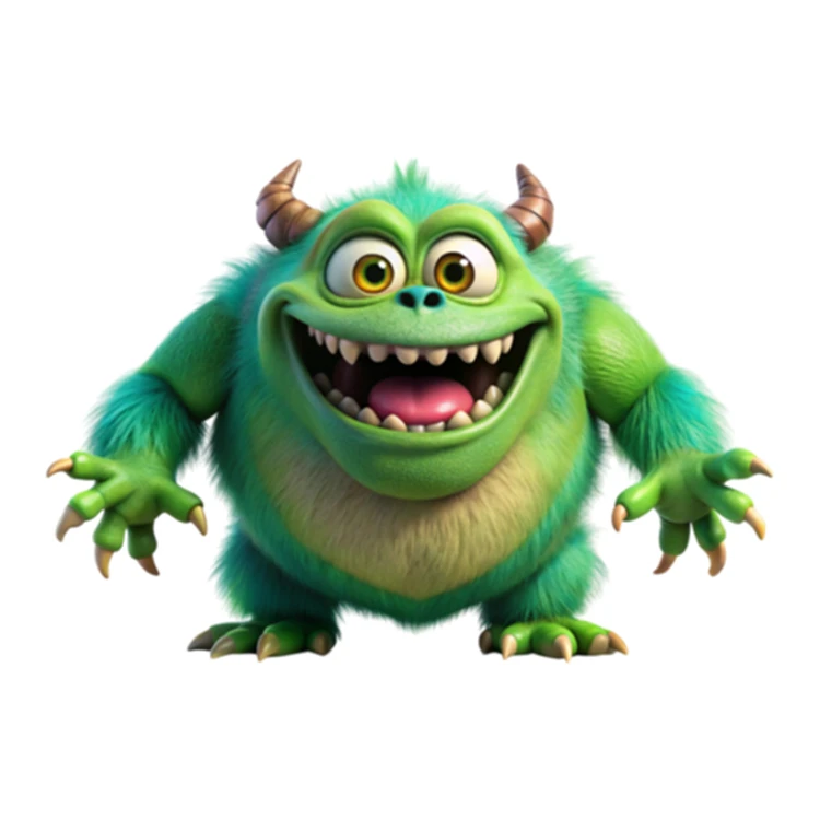 استیکر پارچه و لباس پاد آفرین مدل هیولای کارتونی کد 139