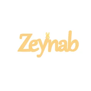 آویز گردنبند طلا 18 عیار زنانه کرابو طرح زینب مدل Kr30606