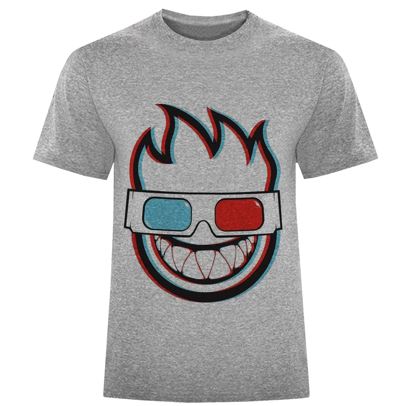 تیشرت آستین کوتاه مردانه طرح عینک سه بعدی کد F493