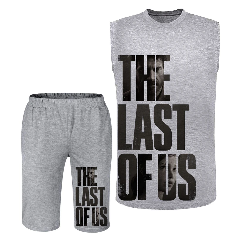 ست تاپ و شلوارک مردانه مدل A299 THE رنگ
طوسی