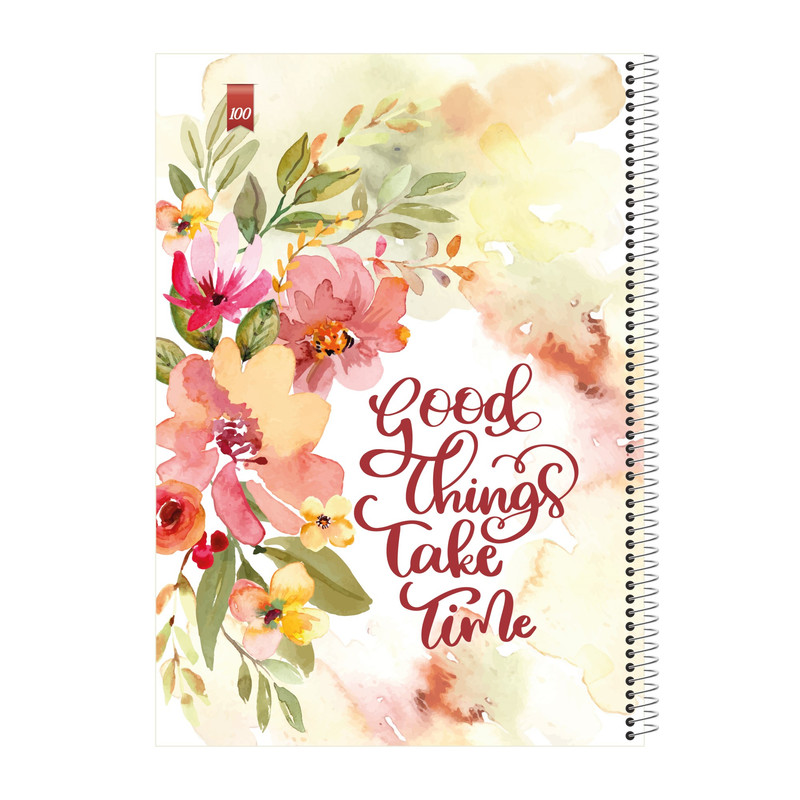 دفتر مشق 100 برگ اکونومیک مدل Flower