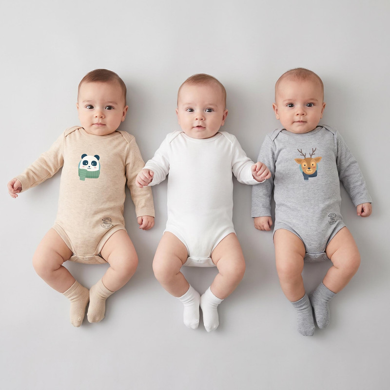 بادی نوزادی نیل کوک مدل L-Zoo مجموعه 3 عددی