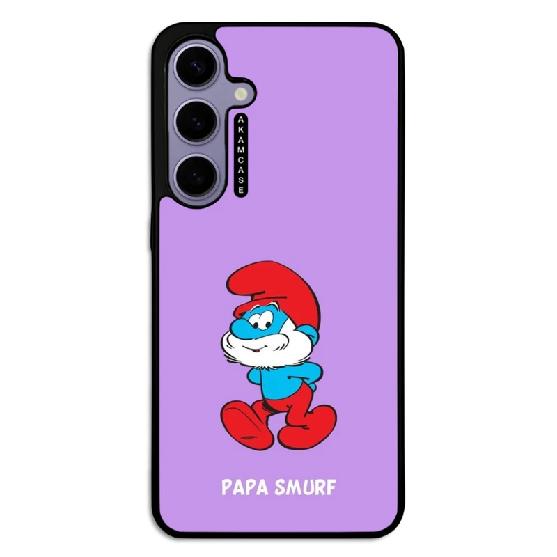 کاور آکام مدل AMC-WSGS24P-SMURFS-1 مناسب برای گوشی موبایل سامسونگ Galaxy S24 Plus